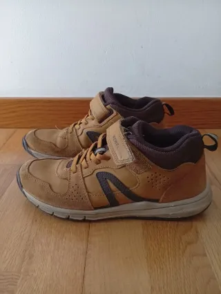 Zapatillas piel altas Newfeel con velcro Talla 37