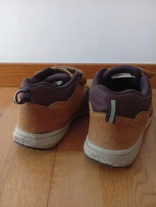 Zapatillas piel altas Newfeel con velcro Talla 37