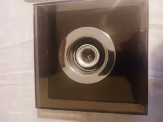 Applique vintage anni 70 vetro e metallo