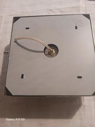 Applique vintage anni 70 vetro e metallo