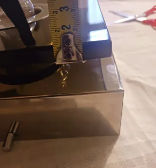 Applique vintage anni 70 vetro e metallo