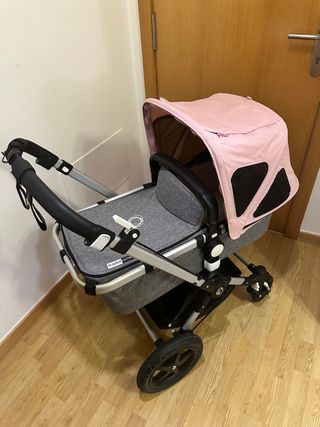 Bugaboo Cochecito Bebé Rosa y Gris