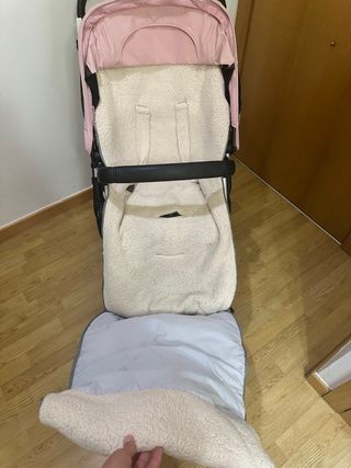 Bugaboo Cochecito Bebé Rosa y Gris