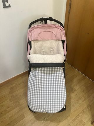 Bugaboo Cochecito Bebé Rosa y Gris