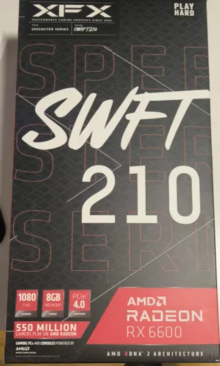 Razer Core X + RX 6600 +cable thunderbolt de marca