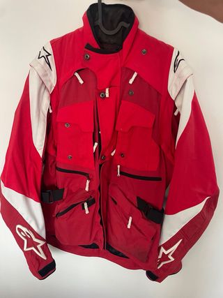 Chaqueta Moto Alpinestars Roja y Blanca
