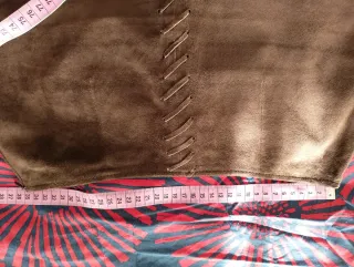 Falda ante marrón talla XS