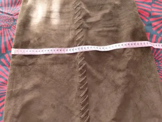 Falda ante marrón talla XS