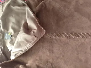 Falda ante marrón talla XS