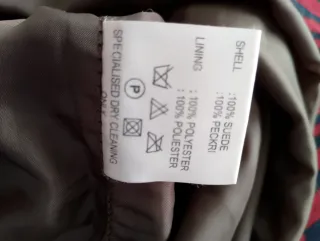 Falda ante marrón talla XS