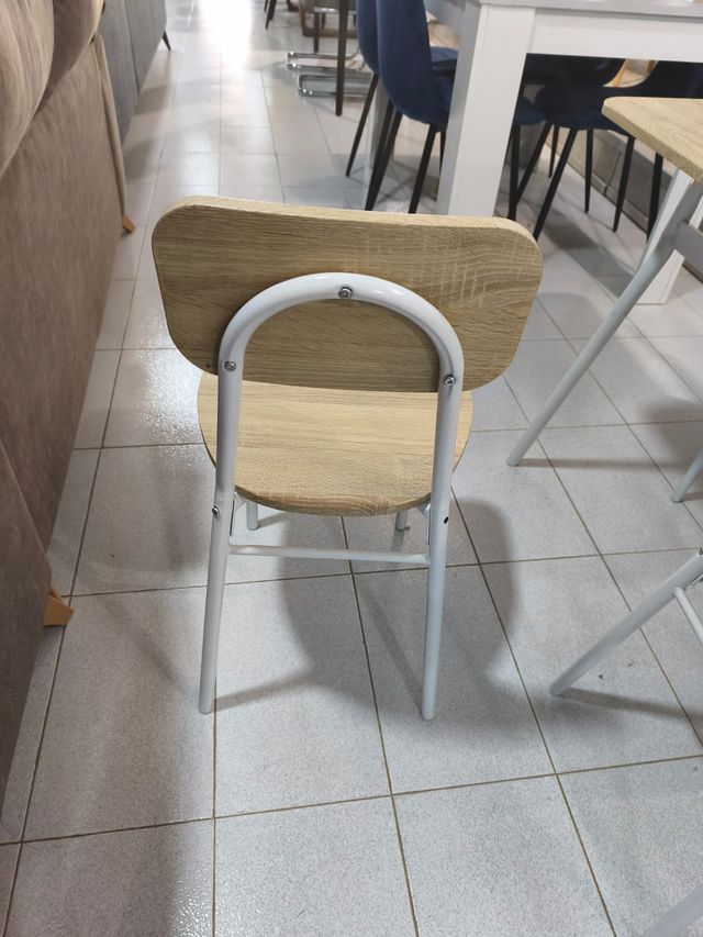 Mesa comedor conjunto patas blancas