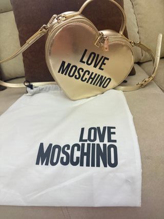 Bolso Love Moschino Corazón Dorado