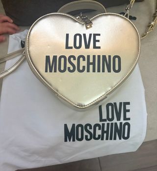 Bolso Love Moschino Corazón Dorado