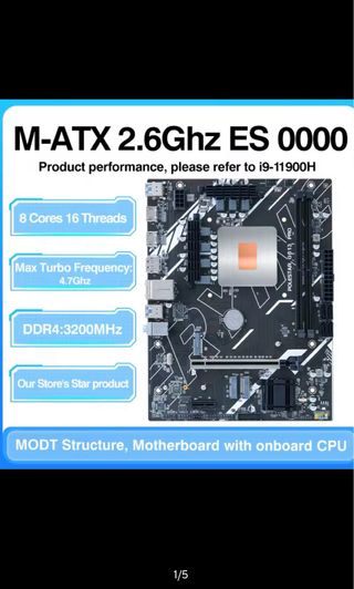 Intel i9 ES 11900h+ Placa Base( 8 Nucleos y 16h )