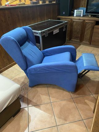 Sillón relax azul