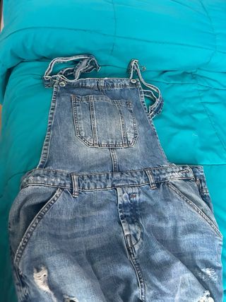 Peto vaquero mujer desgastado