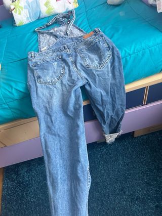 Peto vaquero mujer desgastado