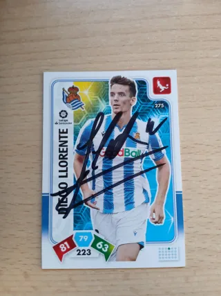 Cromo Firmado Diego Llorente