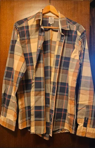 Camisa de cuadros Cottonfield hombre talla L o XL