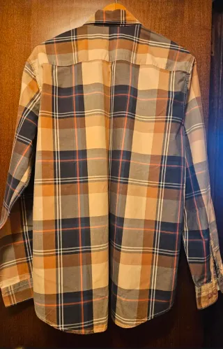 Camisa de cuadros Cottonfield hombre talla L o XL