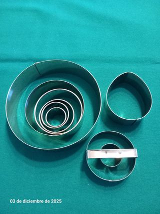 Set Moldes Cortadores Circulares Metal