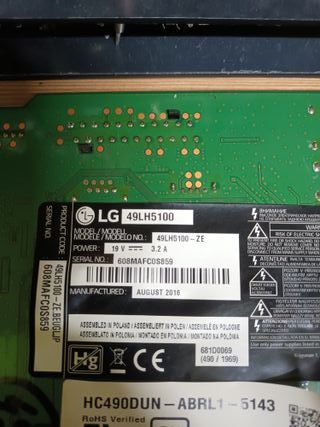 soporte, pies de LG49LH5100, (ref-13)