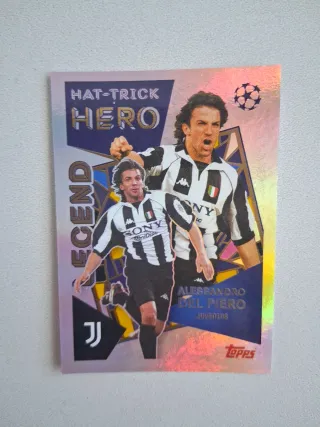 CROMO, TOPPS HAT-TRICK HERO LEGEND, ALESSANDRO DEL