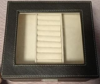 Organizador de Joyas Negro y Beige