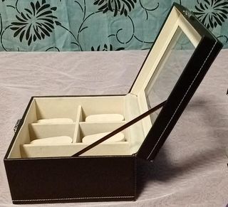 Organizador de Joyas Negro y Beige