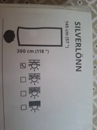 Hoja de cortina blanca de algodón