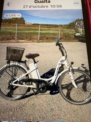 Bicicleta Eléctrica Blanca