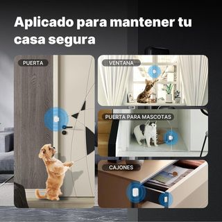 MOES Sensor de Puerta y Ventana Inteligente,Alarma