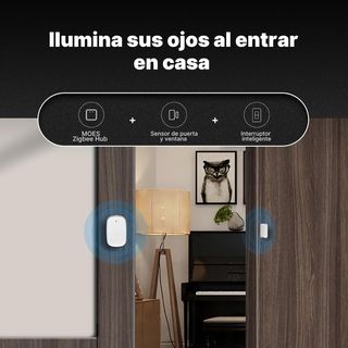MOES Sensor de Puerta y Ventana Inteligente,Alarma