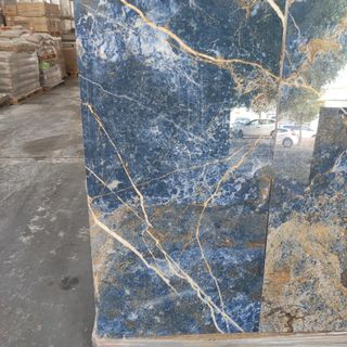 Lote 17m2 azulejo imitación mármol azul