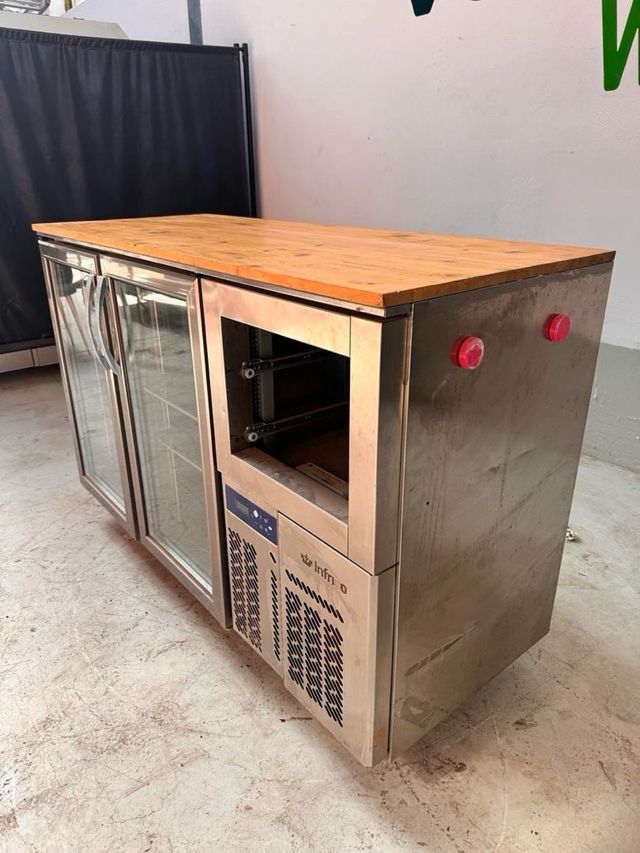 Mesa Frigorífica 2 Puertas con Tablero