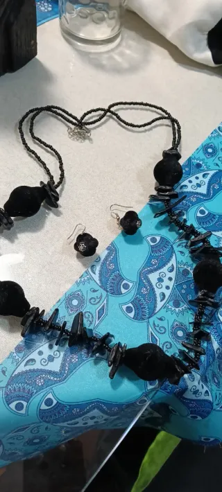 Conjunto vintage negro