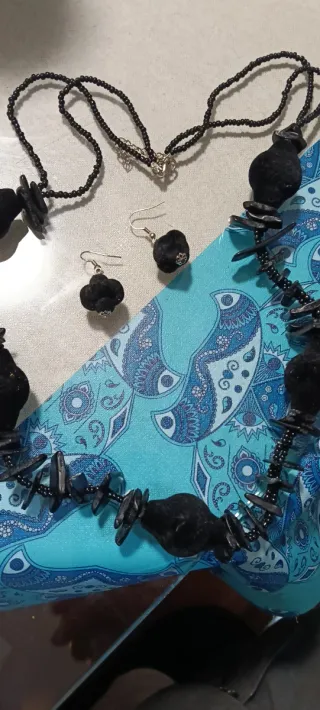 Conjunto vintage negro