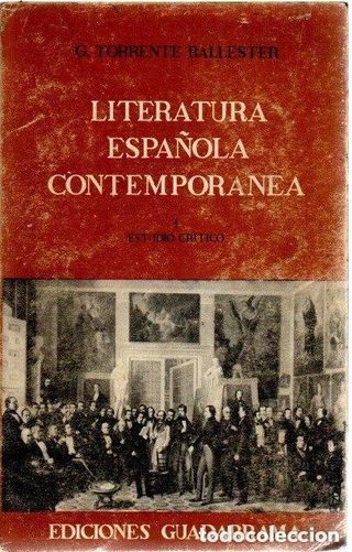 Literatura española contemporánea I. Estudio...