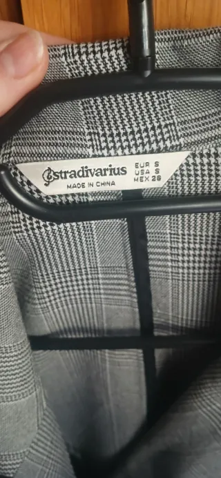 Vestido blazer cuadros mujer