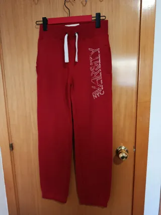 Pantalón chándal mujer rojo