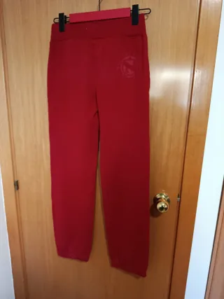 Pantalón chándal mujer rojo