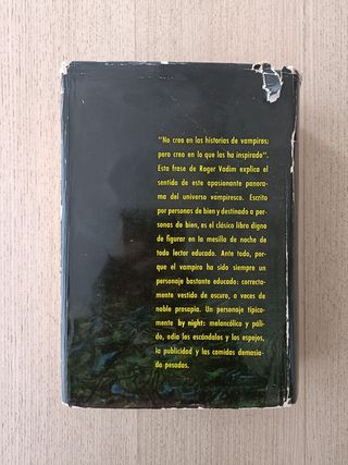 Libro "Vampiros entre nosotros" Roger Vadim (1963)