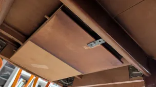 Mesa redonda madera y cristal extensible