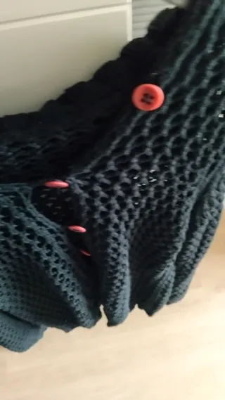 Jersey de punto negro 100% Algodón