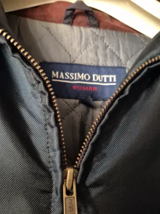 Chaqueta Massimo Dutti Negra y Marrón