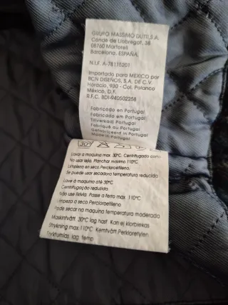 Chaqueta Massimo Dutti Negra y Marrón