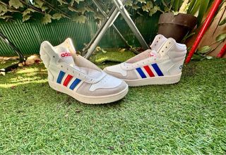 Adidas Hoops 2.0 Mid Blancas Tricolor