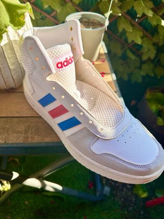 Adidas Hoops 2.0 Mid Blancas Tricolor