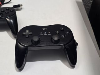 2 Nintendo Wii Oficial Mando Clasico Pro - Negro