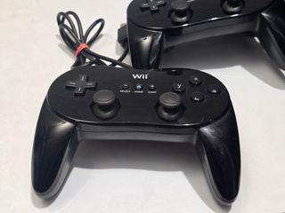 2 Nintendo Wii Oficial Mando Clasico Pro - Negro